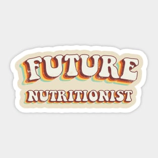 Future Nutritionist - Groovy Retro 70s Style Sticker
